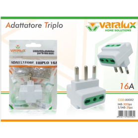 VARALUX ADATTATORE TRIPLO 16A