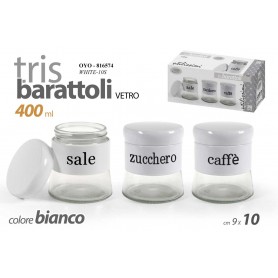 GICOS TRIS BARATTOLI BIANCHI 400ML