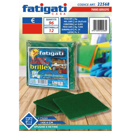 FATIGATI PANNO ABRASIVO 14X14 4PZ