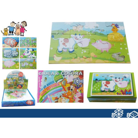 EOL ALBUM GIOCA&COLORA+PUZZLE 30X31