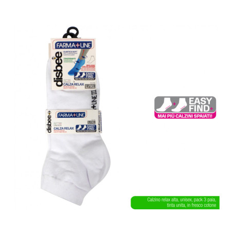 ATX CALZA RELAX ALTA 3PZ BIANCO L/XL