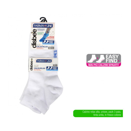 ATX CALZA RELAX ALTA 3PZ BIANCO M/L