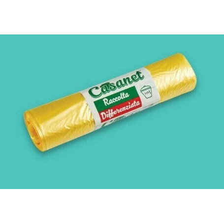 CASANET SACCO 72X110 ROTOLO 10PZ GIALLO