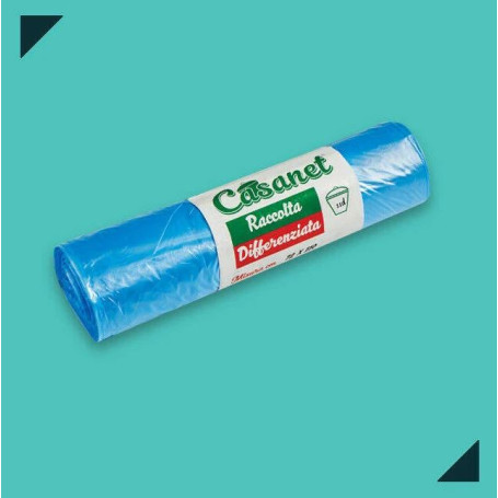 CASANET SACCO 72X110 ROTOLO 10PZ AZZURRO