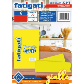 FATIGATI TOVAGLIA PARTY 137X180CM GIALLO