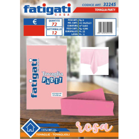 FATIGATI TOVAGLIA PARTY 137X180CM. ROSA