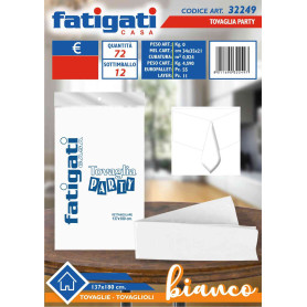 FATIGATI TOVAGLIA PARTY 137X180CM BIANCO