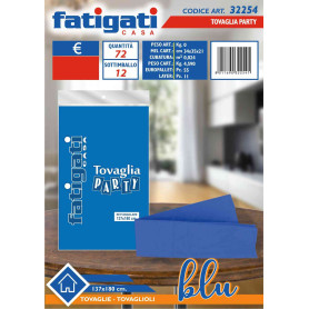 FATIGATI TOVAGLIA PARTY 137X180CM BLU